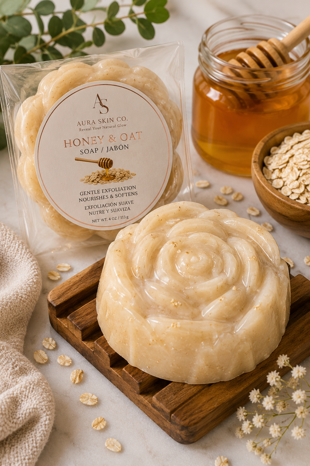 Honey & Oat Rose Soap